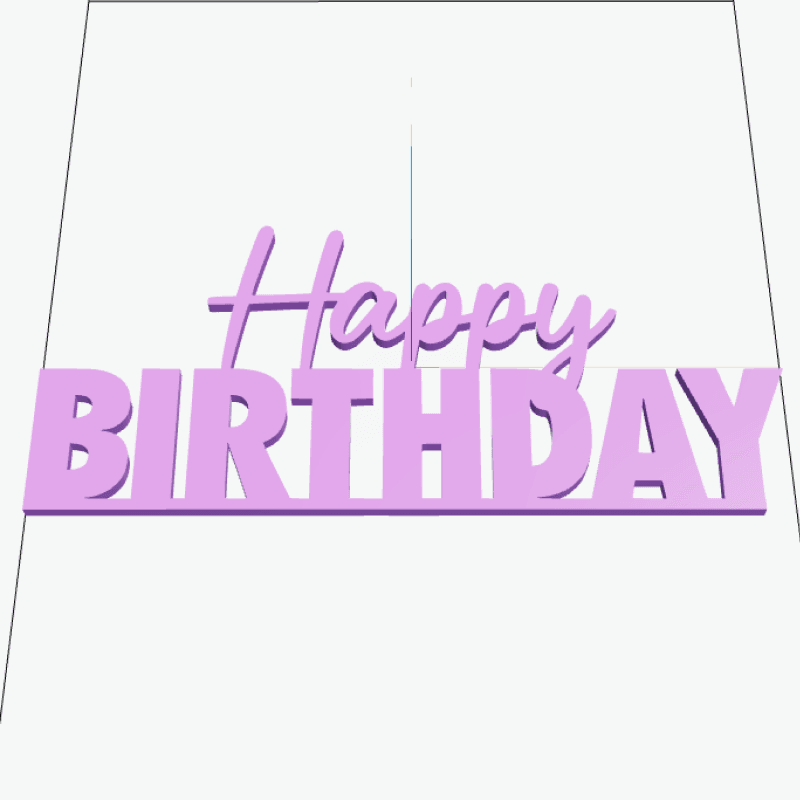 Happy Birthday Cake Topper after