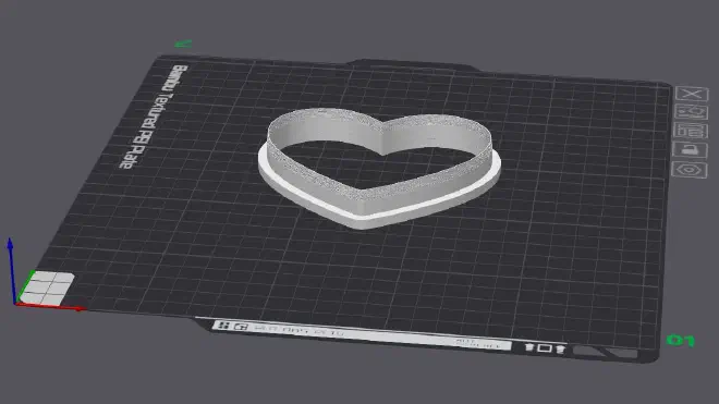 Cookie cutter print orientation (flat on the bed)